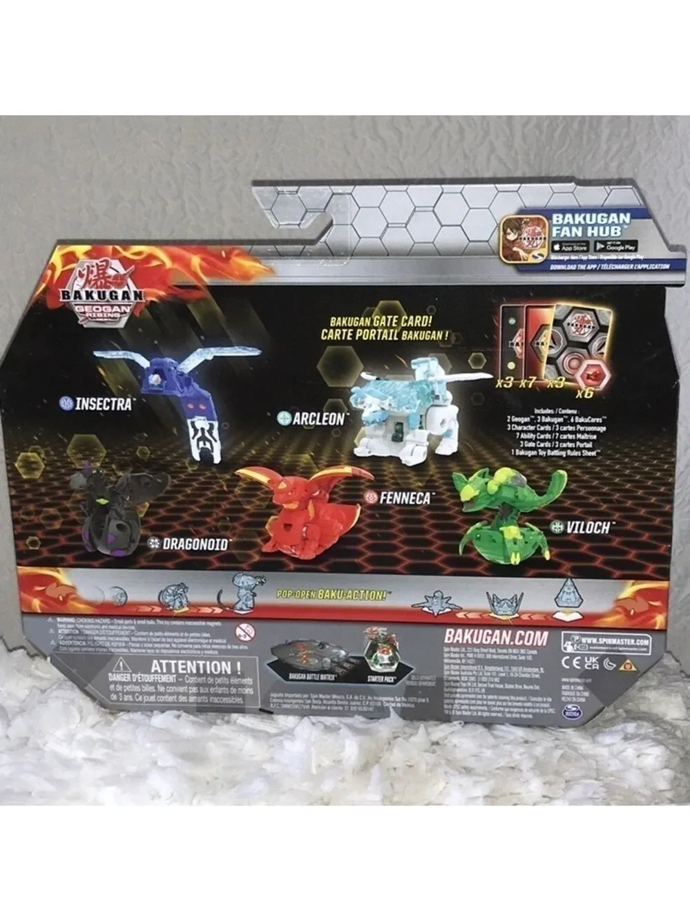 Spin Master Bakugan Geogan Rising Brawler 5 Pack - Insectra & Arcleon